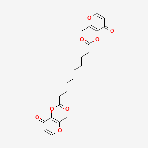 Bis(2-methyl-4-oxo-4H-pyran-3-yl) decanedioate