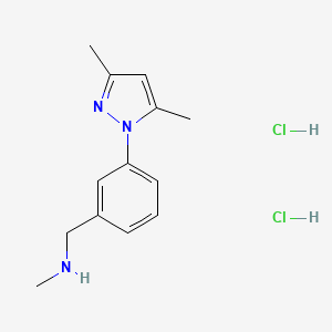 [3-(3,5-Dimethyl-1h-pyrazol-1-yl)-benzyl]methylamine dihydrochloride