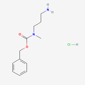 molecular formula C12H19ClN2O2 B1451446 1-N-Cbz-1-N-甲基-1,3-二氨基丙烷盐酸盐 CAS No. 1179362-94-7