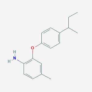 molecular formula C17H21NO B1451448 2-[4-(叔丁基)苯氧基]-4-甲基苯胺 CAS No. 946683-58-5