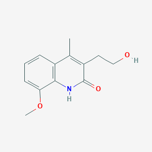 3-(2-Hydroxyethyl)-8-methoxy-4-methylquinolin-2(1H)-one