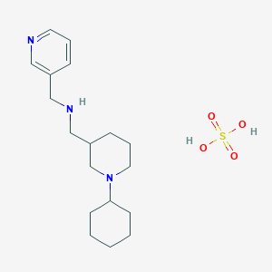 molecular formula C18H31N3O4S B1451458 [(1-环己基哌啶-3-基)甲基]-(吡啶-3-基甲基)胺硫酸盐 CAS No. 1019331-40-8