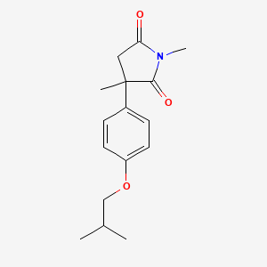 1,3-Dimethyl-3-[4-(2-methylpropoxy)phenyl]pyrrolidine-2,5-dione