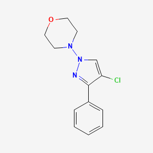 4-(4-Chloro-3-phenyl-1H-pyrazol-1-yl)morpholine