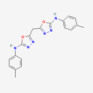 5,5'-Methylenebis[N-(4-methylphenyl)-1,3,4-oxadiazol-2-amine]