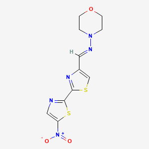 N-((5-Nitro(2,2'-bithiazol)-4-yl)methylene)-4-morpholinamine