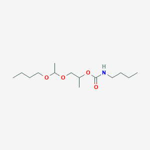 1-(1-Butoxyethoxy)propan-2-yl butylcarbamate