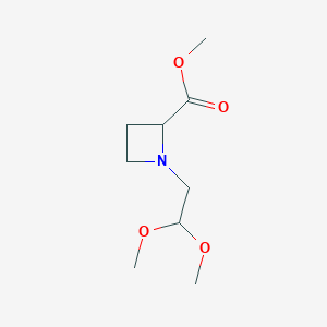 2-Azetidinecarboxylic acid, 1-(2,2-dimethoxyethyl)-, methyl ester