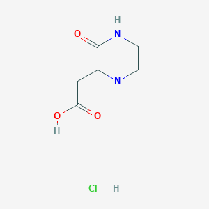 molecular formula C7H13ClN2O3 B1451473 (1-甲基-3-氧代-哌嗪-2-基)-乙酸盐酸盐 CAS No. 1219270-94-6