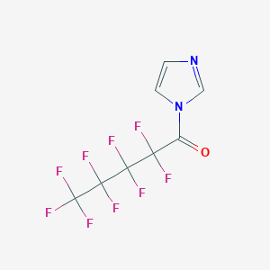molecular formula C8H3F9N2O B1451476 1-(全氟戊酰基)咪唑 CAS No. 883546-05-2