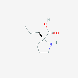 B1451480 (S)-2-Propylpyrrolidine-2-carboxylic acid CAS No. 637020-45-2