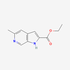 molecular formula C11H12N2O2 B1451481 Ethyl 5-methyl-1H-pyrrolo[2,3-c]pyridine-2-carboxylate CAS No. 800401-90-5