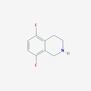 molecular formula C9H9F2N B1451482 5,8-Difluoro-1,2,3,4-tetrahydroisoquinoline CAS No. 924307-79-9