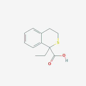 1-Ethyl-3,4-dihydro-1H-2-benzothiopyran-1-carboxylic acid