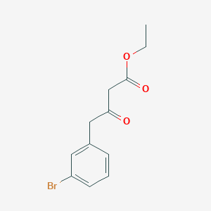 molecular formula C12H13BrO3 B1451483 Ethyl 4-(3-bromophenyl)-3-oxobutanoate CAS No. 866270-04-4