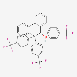 9,10,10-Tris[4-(trifluoromethyl)phenyl]-9,10-dihydrophenanthren-9-OL