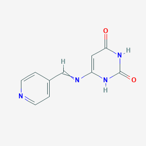 6-{[(Pyridin-4-yl)methylidene]amino}pyrimidine-2,4(1H,3H)-dione