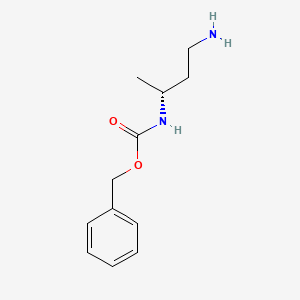 molecular formula C12H18N2O2 B1451490 benzyl N-[(2R)-4-aminobutan-2-yl]carbamate CAS No. 1187927-36-1