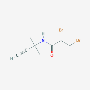 2,3-Dibromo-N-(2-methylbut-3-yn-2-yl)propanamide