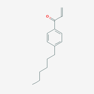 molecular formula C15H20O B145150 1-(4-己基苯基)丙-2-烯-1-酮 CAS No. 131906-57-5