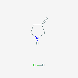 molecular formula C5H10ClN B1451500 3-Methylenepyrrolidine hydrochloride CAS No. 155137-13-6