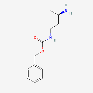 molecular formula C12H18N2O2 B1451502 (R)-1-Cbz-amino-butyl-3-amine CAS No. 1187927-77-0