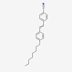 4-[2-(4-Octylphenyl)ethenyl]benzonitrile