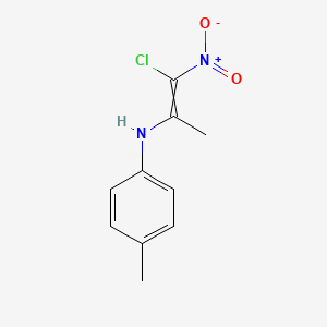 N-(1-Chloro-1-nitroprop-1-en-2-yl)-4-methylaniline