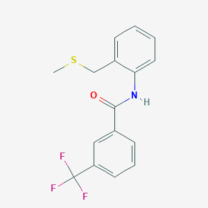 N-{2-[(Methylsulfanyl)methyl]phenyl}-3-(trifluoromethyl)benzamide