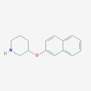molecular formula C15H17NO B1451515 2-Naphthyl 3-piperidinyl ether CAS No. 946726-09-6