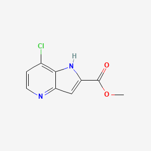 molecular formula C9H7ClN2O2 B1451522 Methyl 7-chloro-1H-pyrrolo[3,2-b]pyridine-2-carboxylate CAS No. 952800-36-1