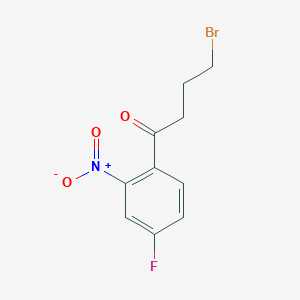 4-Bromo-1-(4-fluoro-2-nitrophenyl)butan-1-one