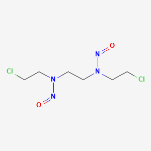 N-(2-chloroethyl)-N-[2-[2-chloroethyl(nitroso)amino]ethyl]nitrous amide