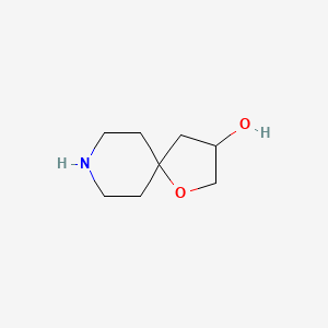 molecular formula C8H15NO2 B1451528 1-Oxa-8-azaspiro[4.5]decan-3-ol CAS No. 757239-76-2