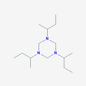 B14515345 1,3,5-Tri(butan-2-yl)-1,3,5-triazinane CAS No. 63120-72-9