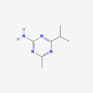 molecular formula C7H12N4 B1451536 4-Methyl-6-(propan-2-yl)-1,3,5-triazin-2-amine CAS No. 82020-89-1