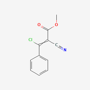 Methyl 3-chloro-2-cyano-3-phenylprop-2-enoate