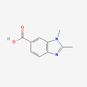 molecular formula C10H10N2O2 B1451544 1,2-二甲基-1H-苯并[d]咪唑-6-羧酸 CAS No. 6595-00-2