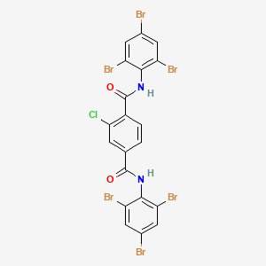 2-Chloro-N~1~,N~4~-bis(2,4,6-tribromophenyl)benzene-1,4-dicarboxamide