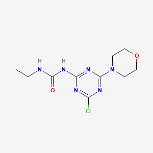 N-[4-Chloro-6-(morpholin-4-yl)-1,3,5-triazin-2-yl]-N'-ethylurea