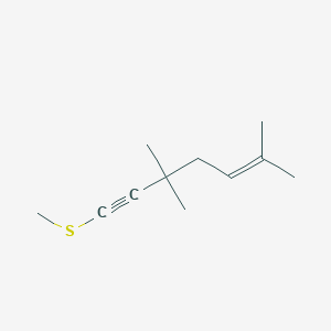 3,3,6-Trimethyl-1-(methylsulfanyl)hept-5-en-1-yne