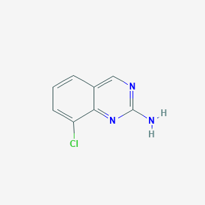 molecular formula C8H6ClN3 B1451550 8-氯喹唑啉-2-胺 CAS No. 1185113-73-8