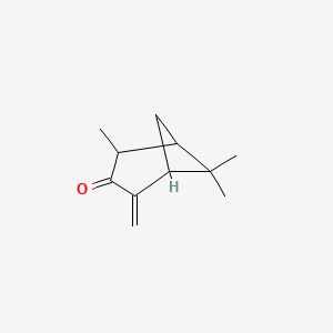 molecular formula C11H16O B14515501 2,6,6-Trimethyl-4-methylidenebicyclo[3.1.1]heptan-3-one CAS No. 62594-31-4