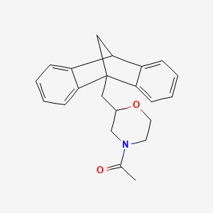 1-{2-[(9,10-Methanoanthracen-9(10H)-yl)methyl]morpholin-4-yl}ethan-1-one