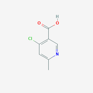 molecular formula C7H6ClNO2 B1451551 4-氯-6-甲基烟酸 CAS No. 1060805-95-9