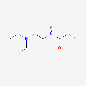 molecular formula C9H20N2O B14515516 Propanamide, N-(2-(diethylamino)ethyl)- CAS No. 63224-20-4