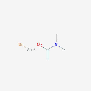 molecular formula C4H8BrNOZn B14515518 Bromozinc(1+) (dimethylcarbamoyl)methanide CAS No. 62702-94-7