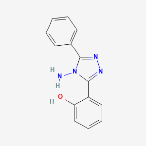 6-(4-Amino-5-phenyl-2,4-dihydro-3H-1,2,4-triazol-3-ylidene)cyclohexa-2,4-dien-1-one