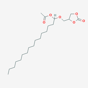 1-[(2-Oxo-1,3-dioxolan-4-YL)methoxy]hexadecyl acetate