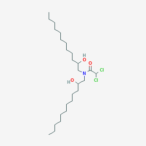 molecular formula C26H51Cl2NO3 B14515660 2,2-Dichloro-N,N-bis(2-hydroxydodecyl)acetamide CAS No. 62881-08-7